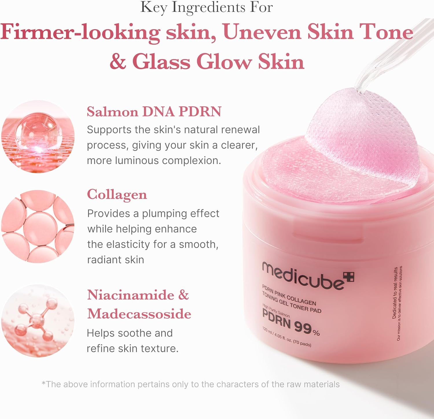 PDRN Pink Collagen Toning Gel Toner Pad - Зображення 3