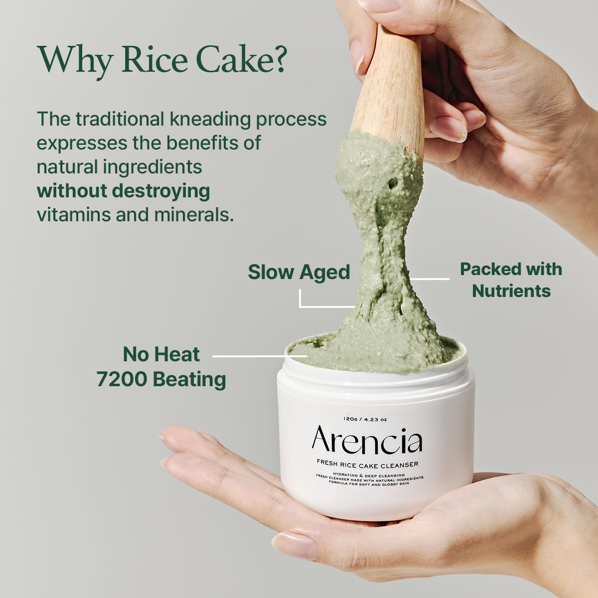 Fresh Green Rice Mochi Cleanser - Зображення 4