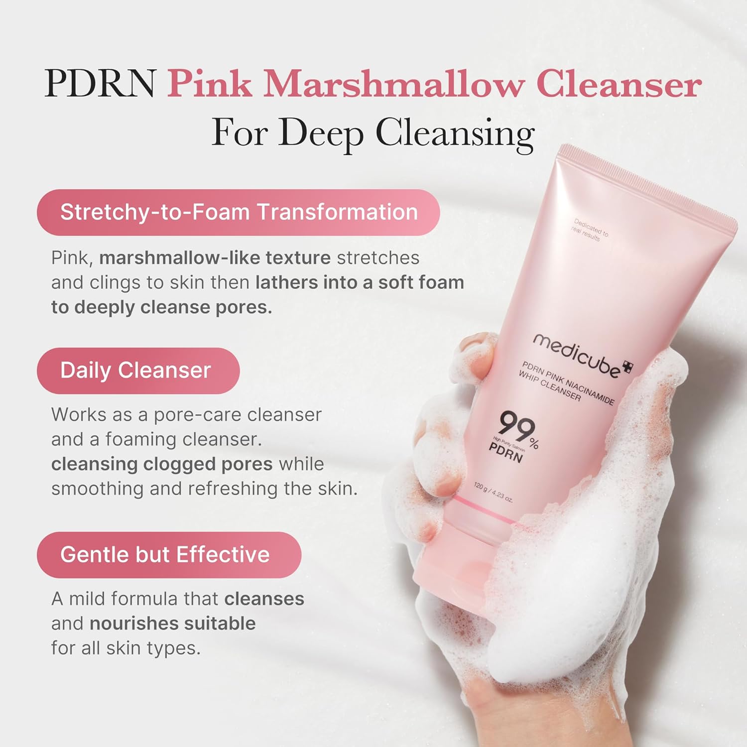 PDRN Pink Niacinamide Whip Cleanser - Зображення 4