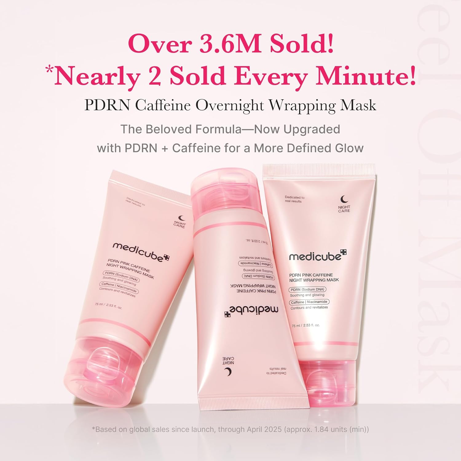 PDRN Pink Caffeine Night Wrapping Mask - Зображення 4