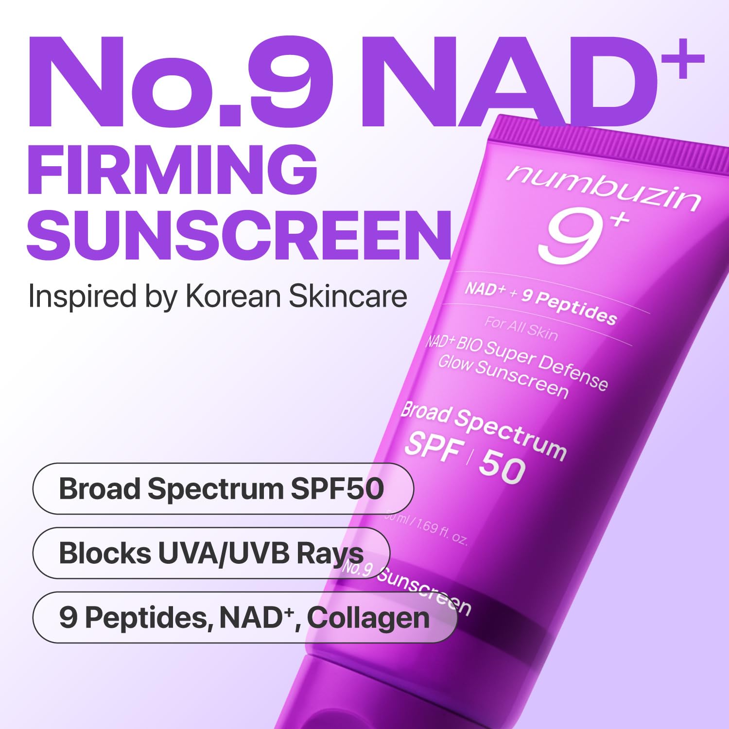 No.9 NAD+ 9 Peptides Dewy Sun Essence - Зображення 2