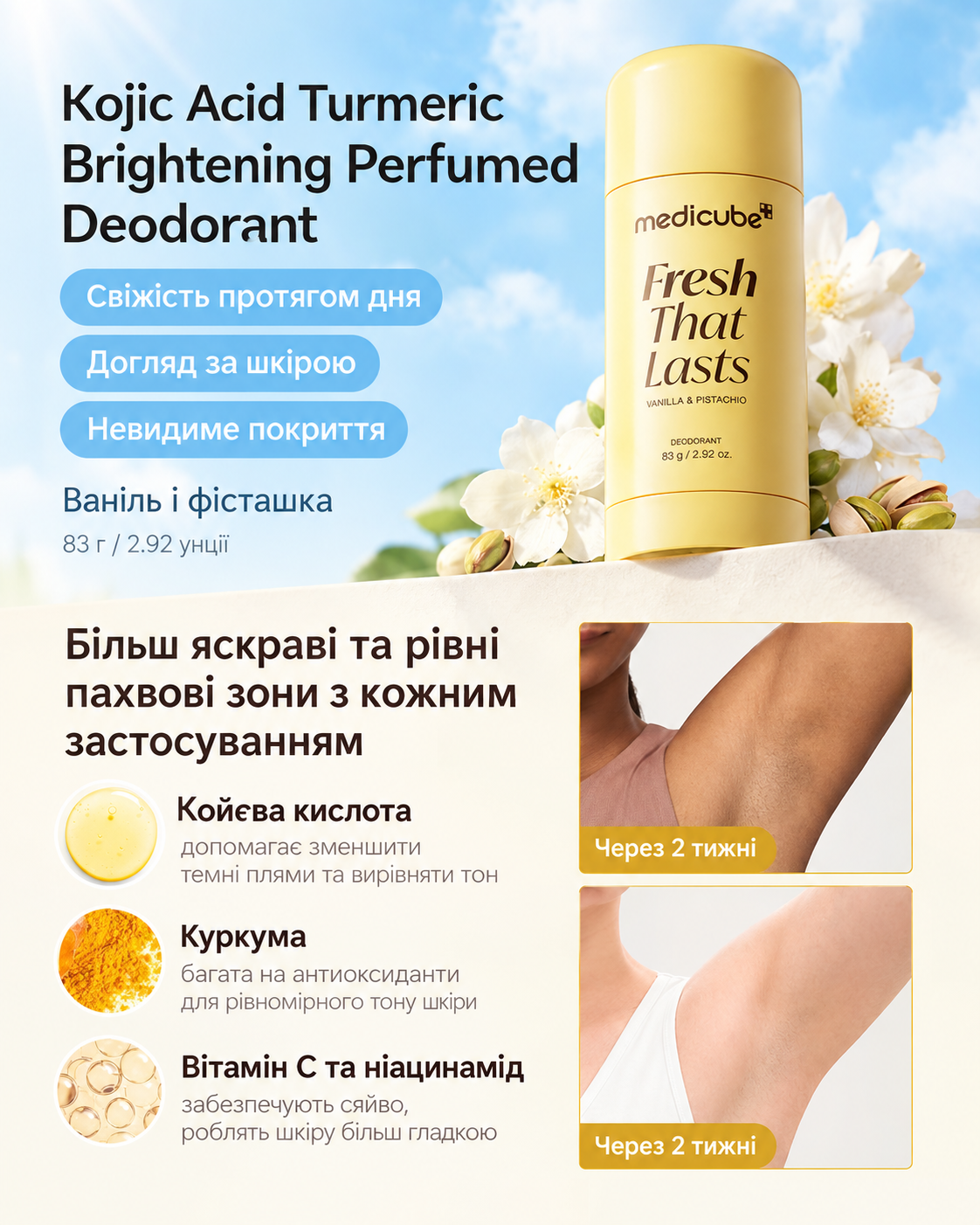 Vanilla & Pistacho Deodorant - Зображення 2